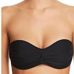 Kate Space New York Bandeau Bikini Top In Black Size M